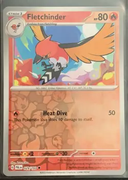 Fletchinder (Reverse Foil) | 029/193 | Uncommon | Paldea Evolved | Pokemon TCG - Image 1