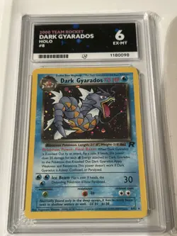 Dark Gyarados Holo 8/82 Team Rocket 2000 WOTC ACE 6 EX-MT Pokemon TCG - Image 1