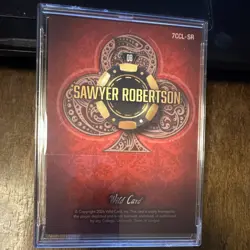 Wild Card 7 Card Studs Sawyer Robertson Baylor Bears 7CCL-SR Rookie 1/4 - Image 2