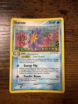 STARMIE EX Deoxys POKEMON Holo Stamped 2005 Trading Card 48/107 TCG HP - Image 1