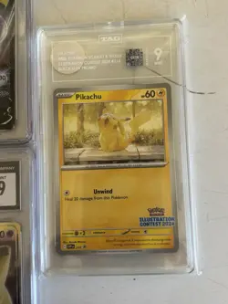 Graded Pokemon TCG Holo Card Lot Umbreon V Pikachu Squirtle Jirachi GX Minccino - Image 2
