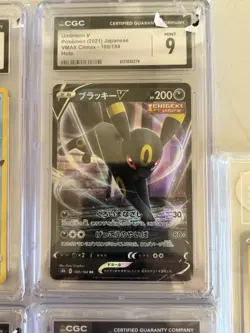 Graded Pokemon TCG Holo Card Lot Umbreon V Pikachu Squirtle Jirachi GX Minccino - Image 3