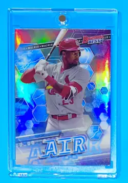 Jordan Walker MINT SILVER REFRACTOR RC BOWMAN'S BEST CARDINALS ROOKIE CARD! - Image 1