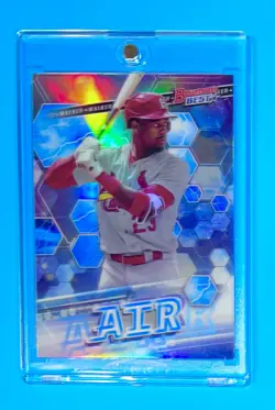 Jordan Walker MINT SILVER REFRACTOR RC BOWMAN'S BEST CARDINALS ROOKIE CARD! - Image 3