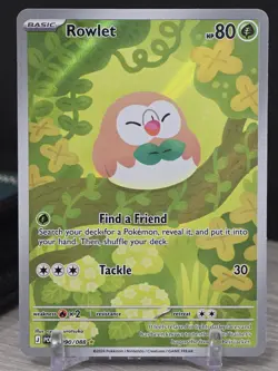 Pokemon Card TCG Rowlet 090/088 Perfect Order 2026 Illustration Art Rare Holo NM - Image 1