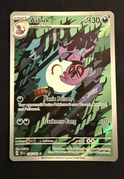 ARBOK 176/162 ILLUSTRATION RARE TEMPORAL FORCES POKEMON NM/M - Image 1