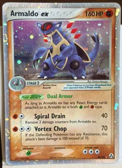 Armaldo ex 84/92 EX Legend Maker Holo SWIRL 🌀 Ultra Rare 160HP Pokemon Card - Image 1