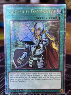 Yu-Gi-Oh Crossout Designator Quarter Century RA02-EN063 25th Anniversary NM - Image 1