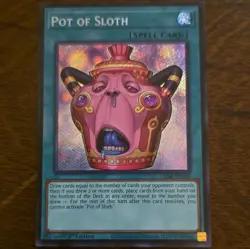 Konami Yu-Gi-Oh! Pot of Sloth CORI-EN061 Secret Rare Holo 1st Ed English - Image 1