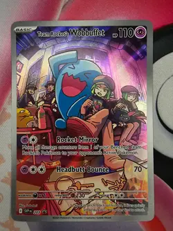 Team Rocket's Wobbuffet 203 Destined Rivals Promo Card - Image 1
