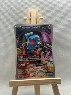 Pokemon TCG Destined Rivals Team Rockets Wobbuffet Promo Card 203 - Image 1
