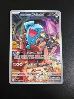 Team Rocket's Wobbuffet 203 Promo Card Destined Rivals Pokemon TCG - Image 1