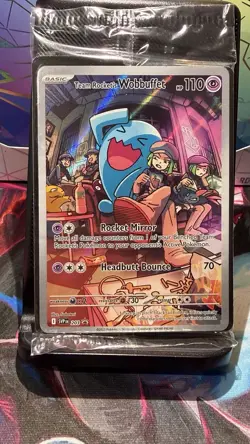 Team Rockets Wobbuffet 203 Destined Rivals Sealed Promo Pokemon Card English - Image 1