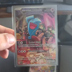 Pokemon TCG Destined Rivals Team Rocket's Wobbuffet SVP 203 Promo Card - Image 1