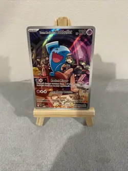 Pokemon TCG Destined Rivals Team Rocket's Wobbuffet Black Star Promo Card #203 - Image 1