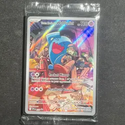 Pokemon Team Rocket's Wobbuffet - 203 - SVP Destined Rivals Promo Card SEALED - Image 1