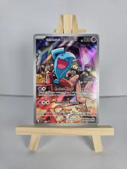 Team Rocket's Wobbuffet SVP 203 Destined Rivals ETB Promo Pokemon Card - Image 1