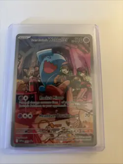 Pokemon TCG Rocket's Wobbuffet Promo Card SVP 203, Destined Rivals Near Mint - Image 1