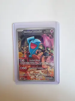 NM! Team Rocket's Wobbuffet SVP 203 Destined Rivals ETB Promo Pokemon Card! - Image 1