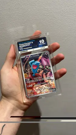 Pokemon TCG Team Rockets Wobbuffet Destined Rivals 203 ETB Promo Card Ace 10 - Image 1