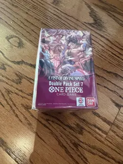One Piece TCG A Fist of Divine Speed Double Pack Set 7 - DP-07, OP-11 New Sealed - Image 1