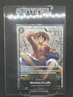 One Piece TCG P-075 Monkey D Luffy Promo Card Near Mint Condition - Image 1