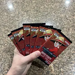One Piece Carrying On His Will OP-13 6 Booster Packs Lot English - Image 4