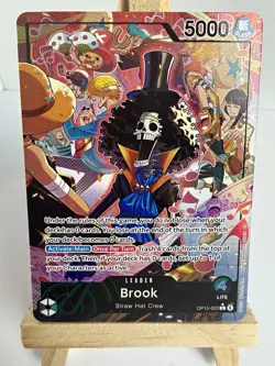 OP15-022 Brook Alt Art Leader Adventure on Kami’s Island One Piece TCG English - Image 1