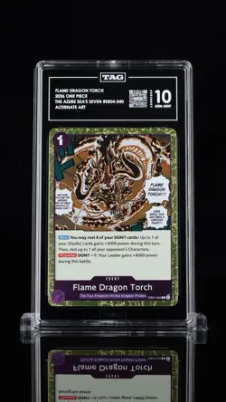 🔥 FLAME DRAGON TORCH ONE PIECE THE AZURE SEA'S SEVEN #EB04-040 TAG 10~RANK #1💨 - Image 1