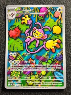 Ambipom 107/094 Phantasmal Flames Illustration Rare Pokemon TCG NM Card - Image 1