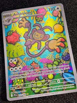 Ambipom 107/094 Phantasmal Flames Illustration Rare Pokemon TCG NM Card - Image 2