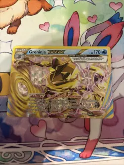 Pokemon TCG 2016 Greninja Break 41/122 XY-Breakpoint Rare Card - Image 1