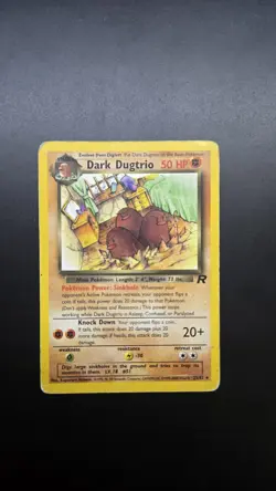 Dark Dugtrio 23/82 Team Rocket Regular Pokemon Card - Ungraded - Image 1