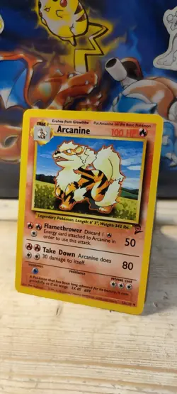 (Nm) 🐾 Arcanine 33/130 Base Set 2 Rare Pokemon Card 🇬🇧 Eng Vintage - Image 1