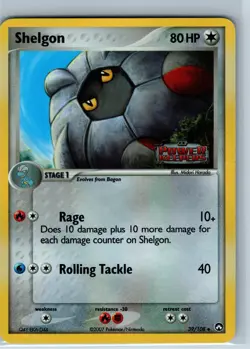 Pokemon Card - Shelgon 39/108 - EX Power Keepers Reverse Holo Uncommon Stamped - Image 1
