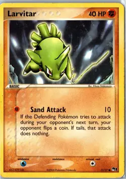 Pokemon Card - Larvitar POP Series 1 11/17 Common - Vintage HP - Image 1