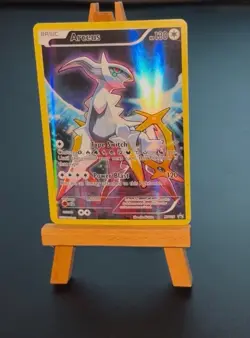 Arceus XY116 Black Star Promo card from 2016, featuring Full Art holo artwork - Image 1