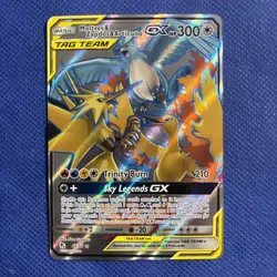 Moltres & Zapdos & Articuno GX (Full Art) 66/68 Hidden Fates Holo Card - NM - Image 1