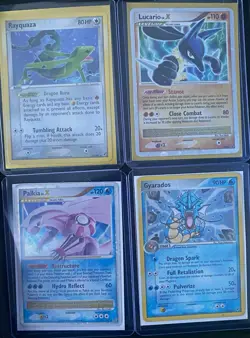 Pokemon TCG 7-Card Lot LV.X Delta Species Reverse Holo Rayquaza Lucario - Image 1