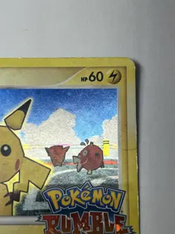 Pokemon TCG 2009 Vintage Pikachu Holo Stamped Card 7/16 Pokemon Rumble - Image 3