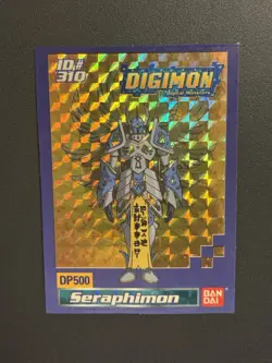 Digimon Seraphimon Holo Foil Bandai DP500 ID #310 Card 2000 - Image 1