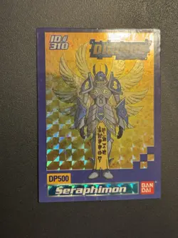 Digimon Seraphimon Holo Foil Bandai DP500 ID #310 Card 2000 - Image 3