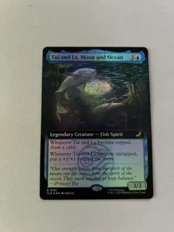 Tui and La, Moon and Ocean Avatar FOIL Extended Art Magic The Gathering MTG Card - Image 1
