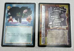 Ani-Mayhem CCG 1997 X2 * Final Stand NM & * Reference Book NM Promo Cards - Image 1