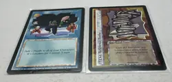 Ani-Mayhem CCG 1997 X2 * Final Stand NM & * Reference Book NM Promo Cards - Image 2