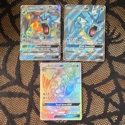 Pokemon TCG Gyarados GX Holo EN 3-Card Lot 18/111 101/111 112/111 - Image 1