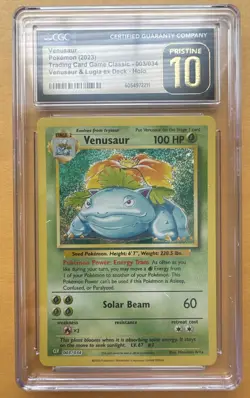 Venusaur 003/034 Trading Card Game Classic Holo - Image 1