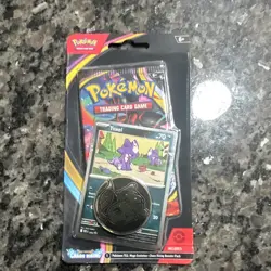 Pokemon TCG Mega Evolution: Chaos Rising Booster Pack 10 Cards Toxel Promo Coin - Image 1