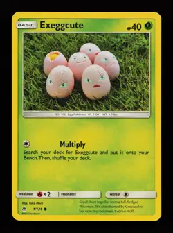 Exeggcute 1/131 Yuka Morii Common Forbidden Light Pokemon Cards - Image 1