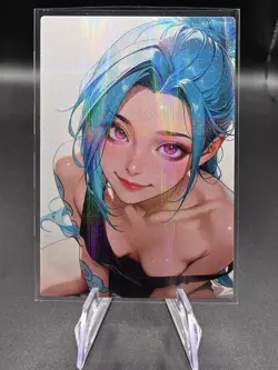 Jinx League Of Legends Holographic Anime Collectible Trading Card - Image 1